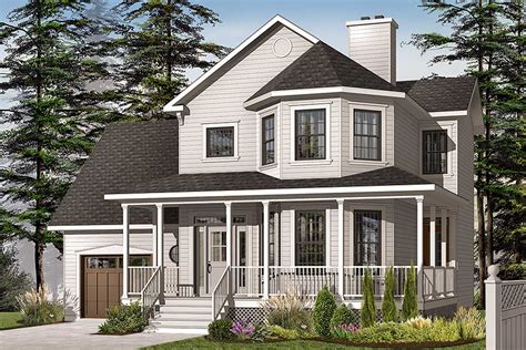 Classic Porch and Bay Windows - 21570DR | Architectural Designs - House Plans