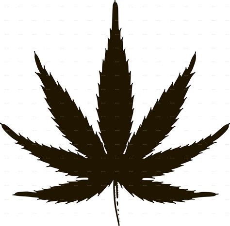 Weed Leaf Vector Logo