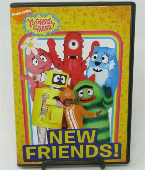 YO GABBA GABBA: NEW FRIENDS DVD, NICKELODEON, 4 EPISODES, FIND, SHARE, GREETINGS in 2020 | New ...