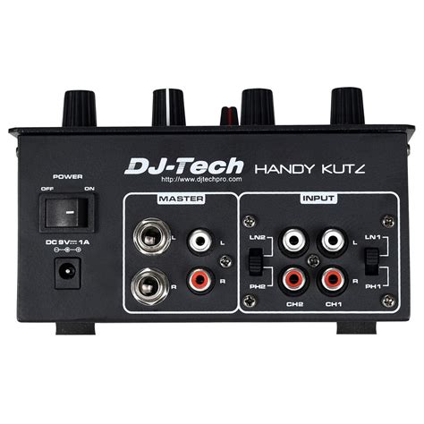 DISC DJ Tech DJ Handy Kutz Portable Scratch Mixer at Gear4music