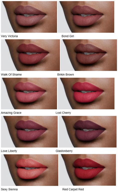 Charlotte Tilbury Matte Revolution Luminous Modern-Matte Lipsticks - Dark Skin | Lipstick for ...