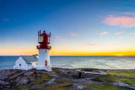 Lighthouse in southern Norway : r/pics