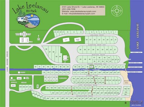 Lake Leelanau RV Park Map - Lake Leelanau RV Park