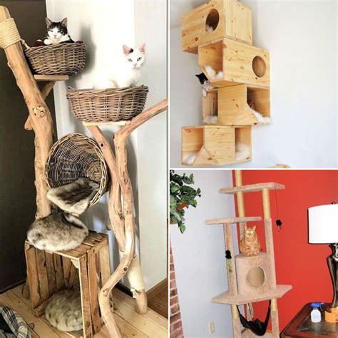 20 Free DIY Cat Tree House Plans (How to Build)