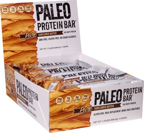 Julian Bakery Pure Sunflower Butter Paleo Thin® Egg White Protein Bar, 12 ct / 2.05 oz - King ...