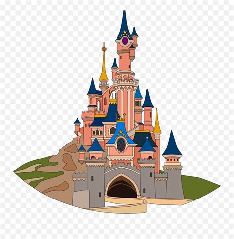 Clipart - Sleeping Beauty Castle Png,Disneyland Castle Png - free transparent png images ...