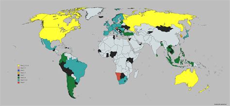 Map of countries based on their camera generations : r/geoguessr