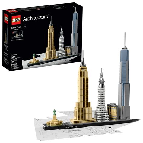 [乐高纽约市基建模型套装降价] LEGO Architecture New York City Model Kit Only $48.49 Shipped