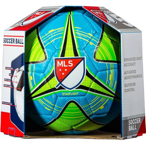 Franklin Sports MLS Soccer Ball, Size 5, Blue, Green and Yellow ...