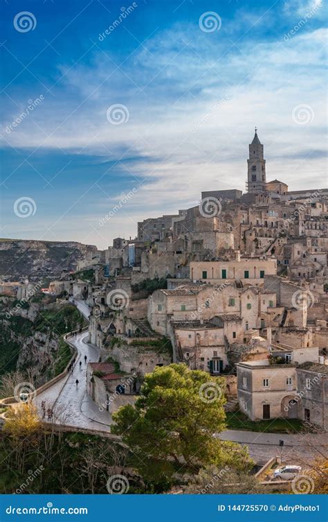 Matera, European Capital of Culture 2019. Basilicata, Italy Stock Photo - Image of matera, rock ...