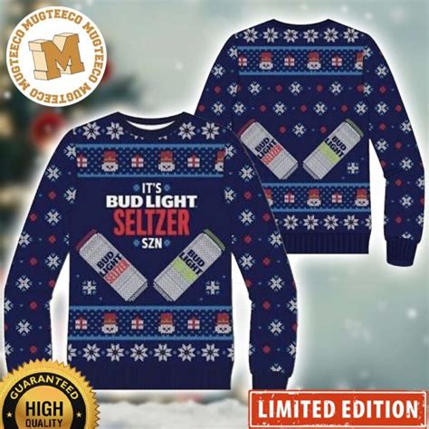 It's Bud Light Seltzer SZN Ugly Christmas Sweater - Mugteeco