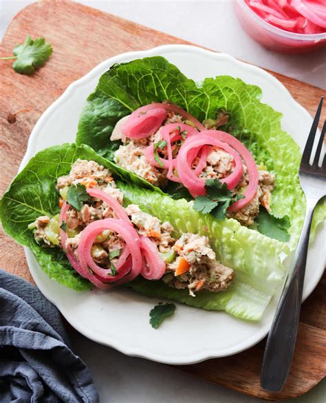 Spicy Tuna Salad Lettuce Wraps - Whole30, Keto - Cook At Home Mom