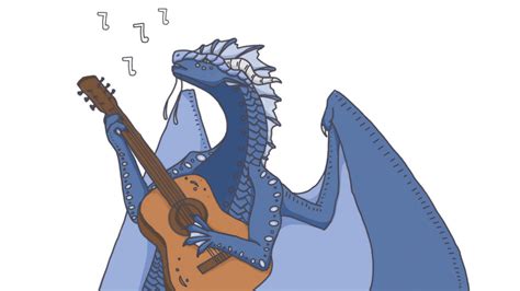 Dragon Playing Guitar by 124Dragons on DeviantArt