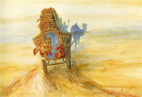 Caravan in the Desert | Fantasy art, Painting, Fantasy