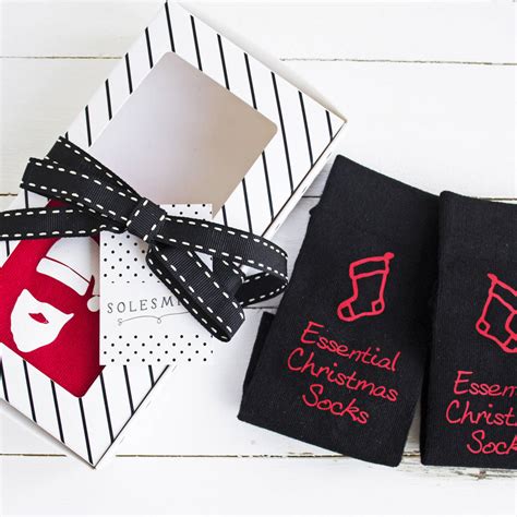 men's christmas socks gift box by solesmith | notonthehighstreet.com