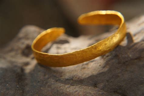 Solid 24k Gold Bracelet//sizable 24k Gold Bracelet//24k Gold Ancient ...