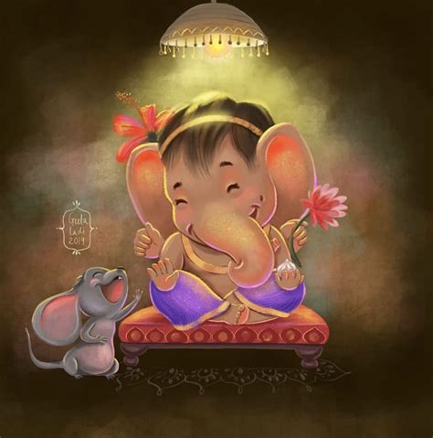 Baby Ganesha Paintings