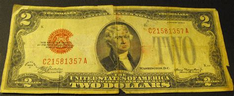 1928 D Red Seal $2 Dollar Bill