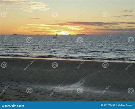 Sunset Wailoaloa beach stock photo. Image of sunset - 119203490