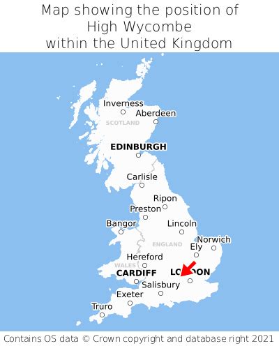 Where is High Wycombe? High Wycombe on a map