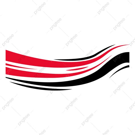 Swoosh Black Clipart Transparent PNG Hd, Red And Black Wave Swoosh Design Vector, Wave, Swoosh ...