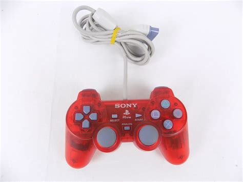 Like New Genuine Playstation 1 Clear Red Controller Ps1 PsOne ...