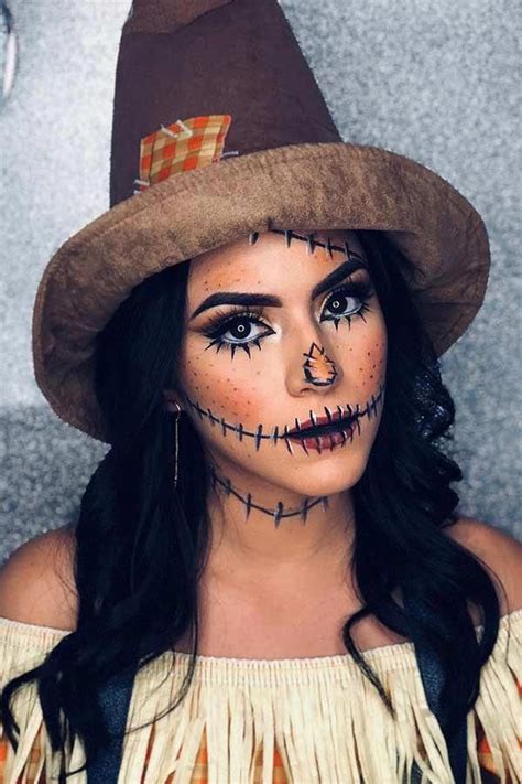 25 Scarecrow Makeup Ideas for Halloween | Page 2 of 2 | StayGlam #makeupide… | Maquiagem de ...