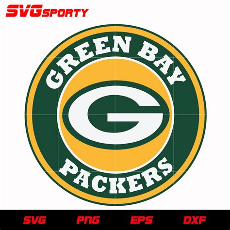 Green Bay Packers Circle Logo svg, nfl svg, eps, dxf, png, digital fil ...