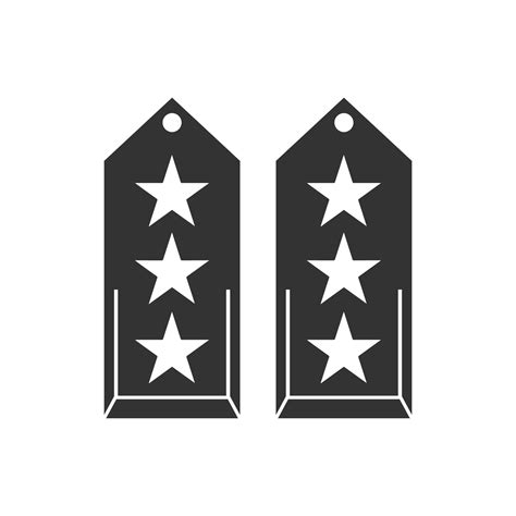 Vector illustration of three star general icon in dark color and white background 26703073 ...