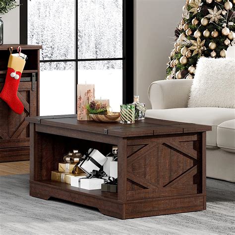 WAMPAT Modern Farmhouse Coffee Table, Rectangle Wood | Ubuy Botswana