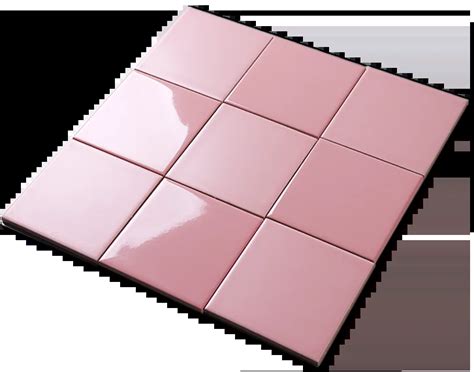 4x4 Inch 10x10cm Pink Ceramic Tile For Back Splash Wall Decoration ...