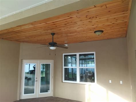 Cedar tongue and groove ceiling – Syzygy Woodworks