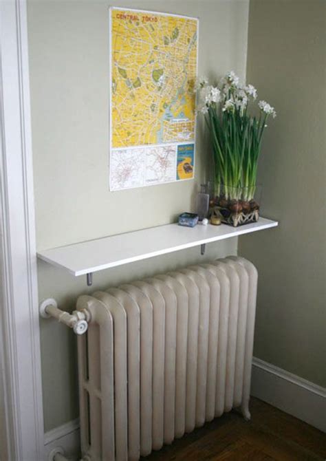 24 Cool Shelf Ideas To Embrace Your Radiator - Shelterness