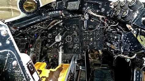 Pilot's seat of the Canberra bomber. My grandfather flew these after ...