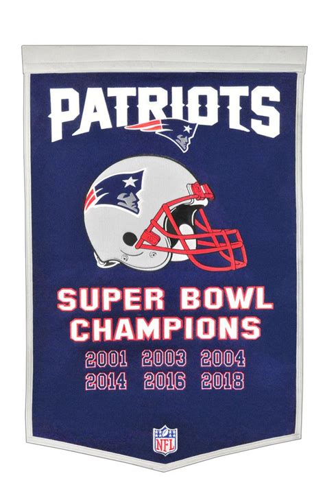 New England Patriots NFL Dynasty Banner | NFL Football Pennants ...