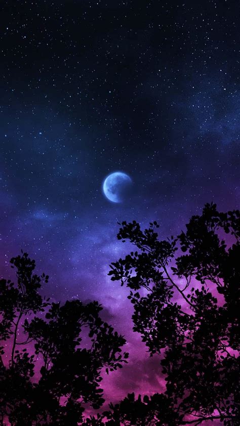 Moon Silhouette Wallpapers - Top Free Moon Silhouette Backgrounds - WallpaperAccess