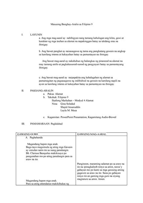 Masusing Banghay Aralin Sa Filipino Docx Masusing Banghay Aralin Sa – Modafinil24