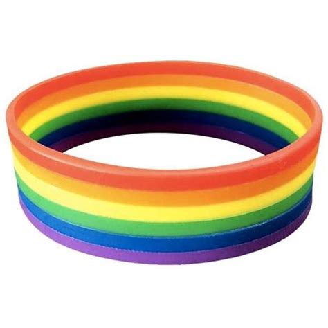 Promotional Rainbow Silicone Wristband from Fluid Branding | Wristbands