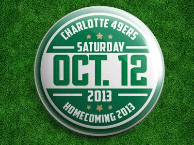 UNCC Homecoming pins by Britt Davis on Dribbble