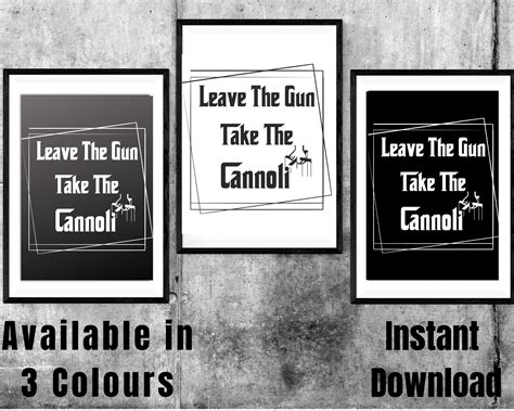 The Godfather Movie Film Quotes Downloadable Prints Leave the - Etsy