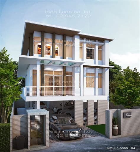 3 Story Contemporary House Plans - Viking House Plan | 2 Story Modern ...