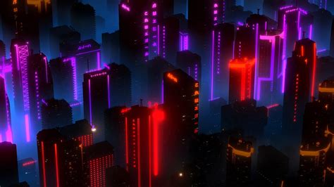 4K PC WALLPAPER FUTURISTIC NEON CITY NIGHT - Heroscreen