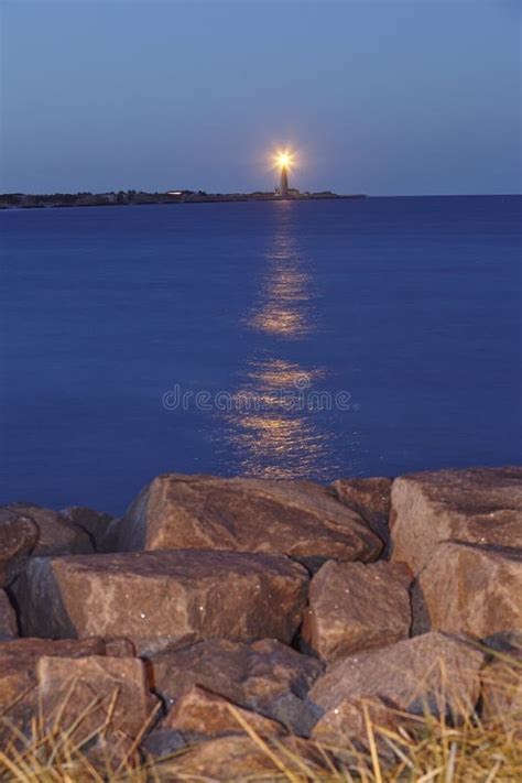 Skagen (Denmark) - Lighthouse (Grey Tower) Flashes Stock Photo - Image of blue, dark: 44304686