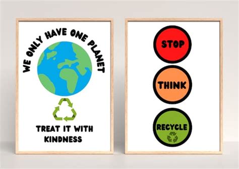 Recycling Poster Recycled Classroom Decor Teacher Poster - Etsy Australia