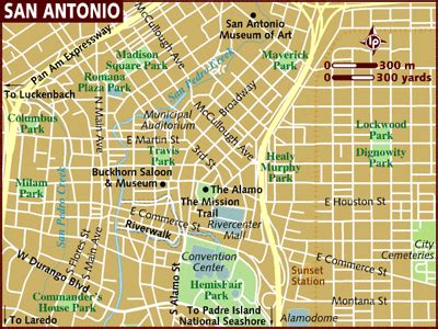 San Antonio Map Tourist Attractions - ToursMaps.com