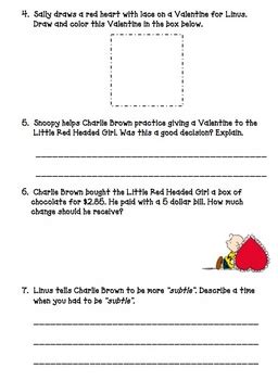 A Charlie Brown Valentine: Movie Activity by Learning-Laughing-Leading