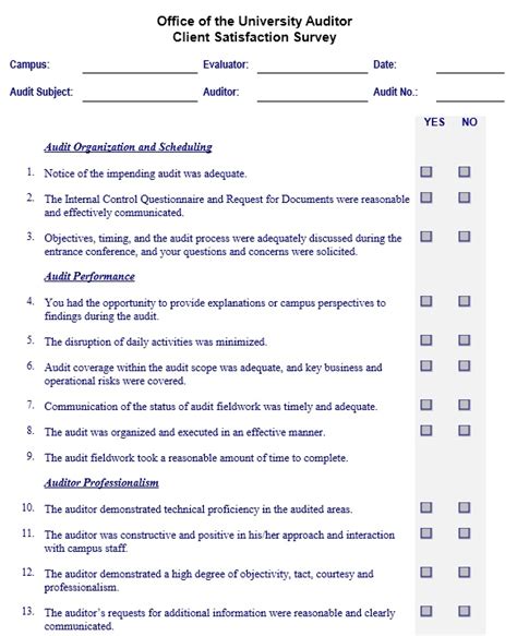 Printable Customer Satisfaction Survey Template Free - Printable Templates