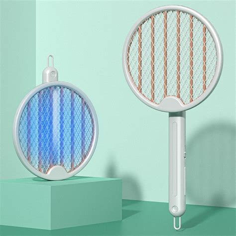 Foldable Rechargeable Electric Fly Swatter with UV Light, for Mosquito ...