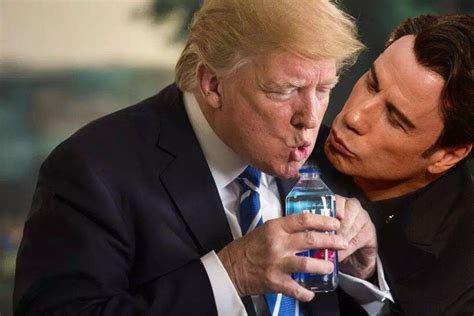 Donald Trump drinking water from a bottle sets off hilarious Photoshop ...