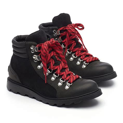 Sorel Shoes | Sorel Ainsley Conquest Lace-Up Boots | Color: Black/Red | Size: 7.5 in 2020 ...